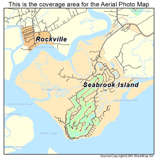 Seabrook Island, SC location map 