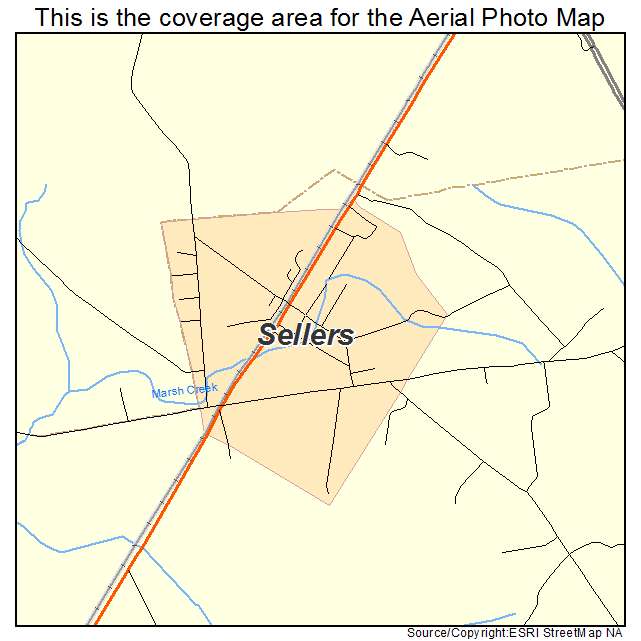 Sellers, SC location map 