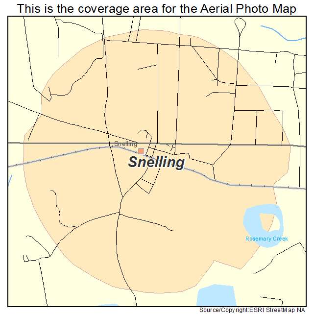 Snelling, SC location map 