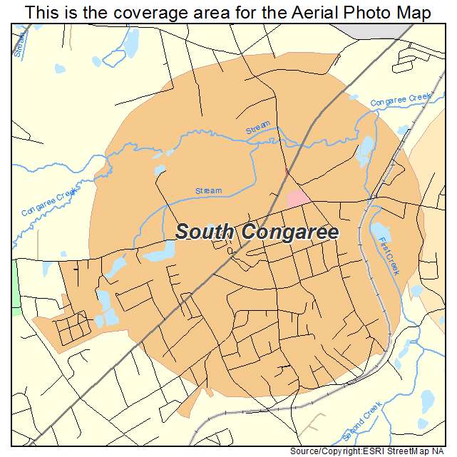 South Congaree, SC location map 
