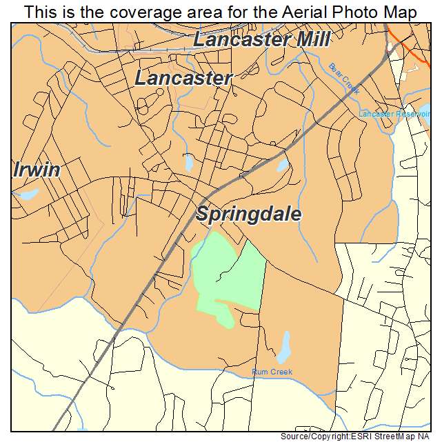 Springdale, SC location map 
