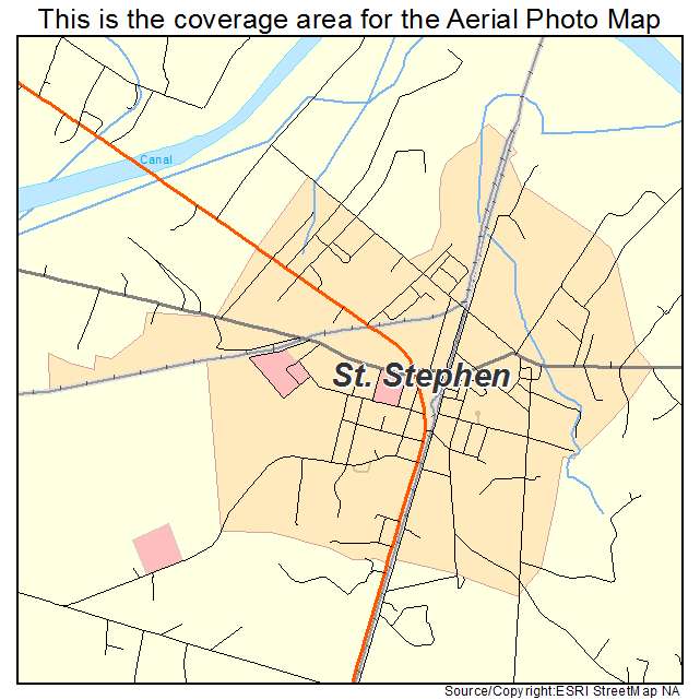St Stephen, SC location map 