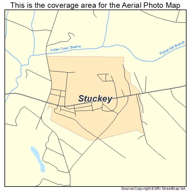 Stuckey, SC location map 