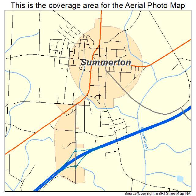 Summerton, SC location map 
