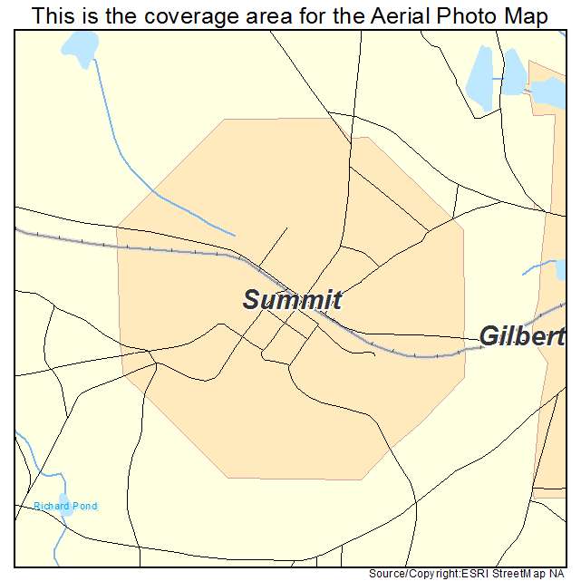 Summit, SC location map 