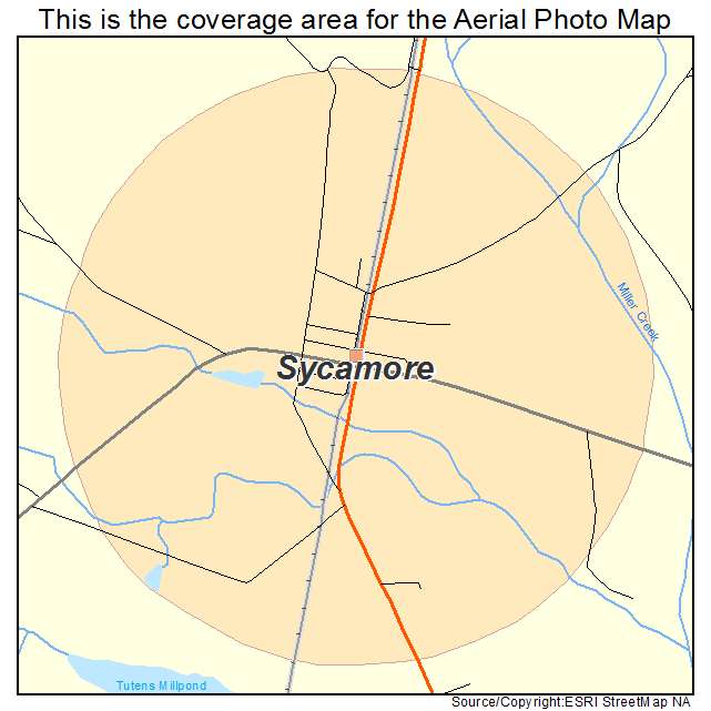 Sycamore, SC location map 
