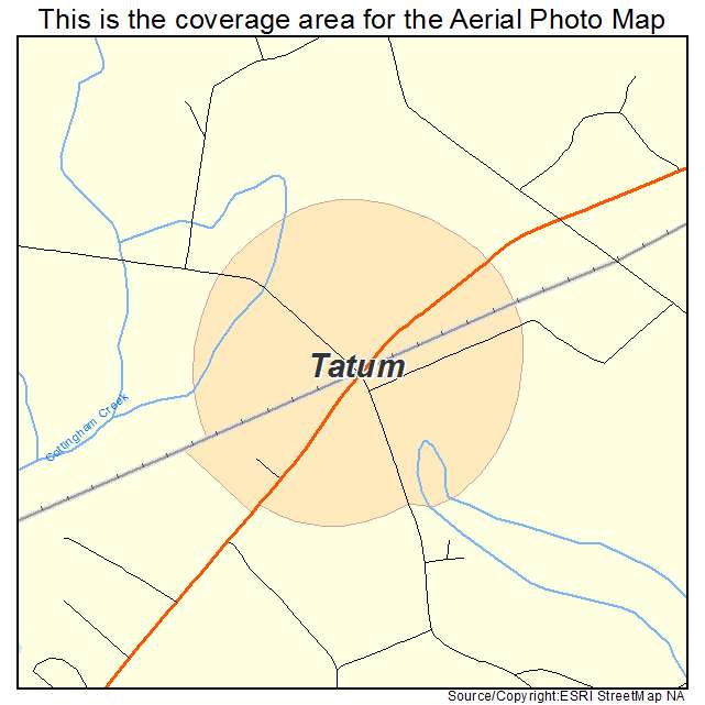 Tatum, SC location map 