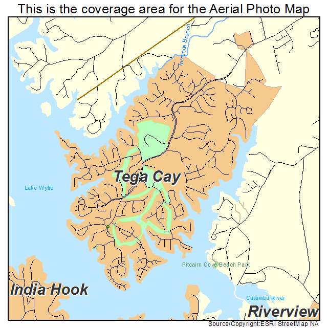 Tega Cay, SC location map 