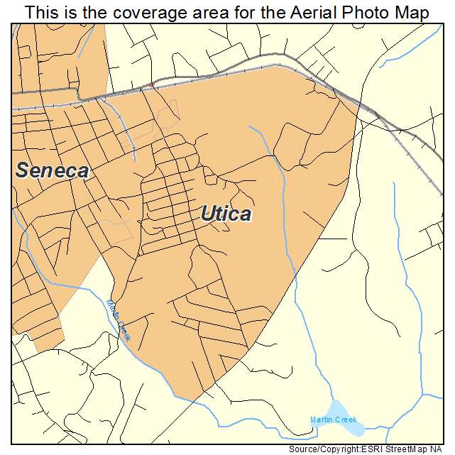 Utica, SC location map 
