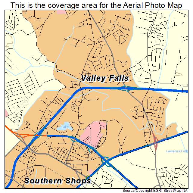 Valley Falls, SC location map 