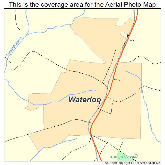 Waterloo, SC location map 