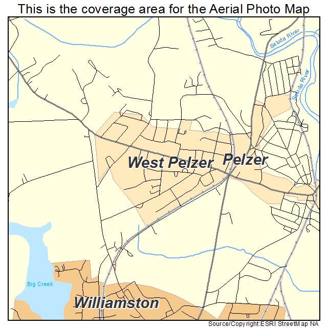 West Pelzer, SC location map 