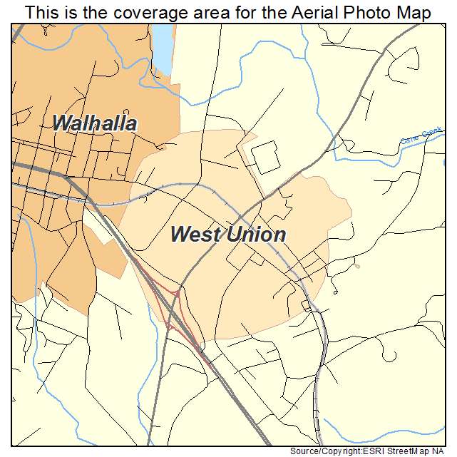 West Union, SC location map 
