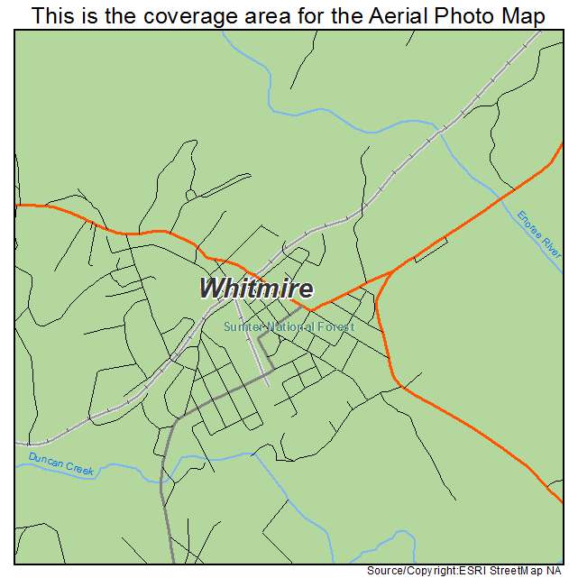 Whitmire, SC location map 