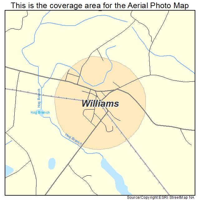 Williams, SC location map 