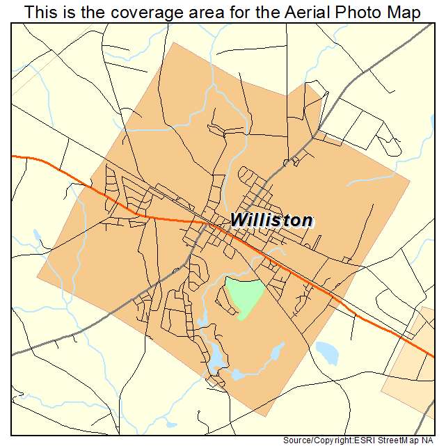 Williston, SC location map 