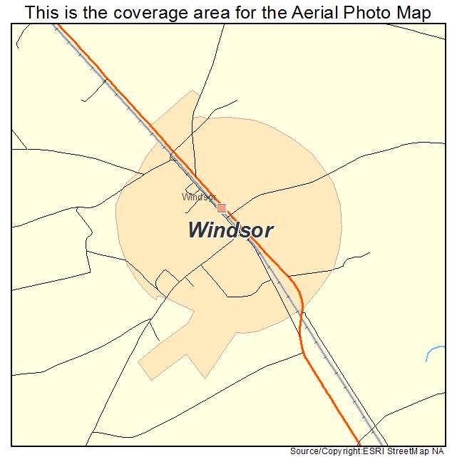 Windsor, SC location map 