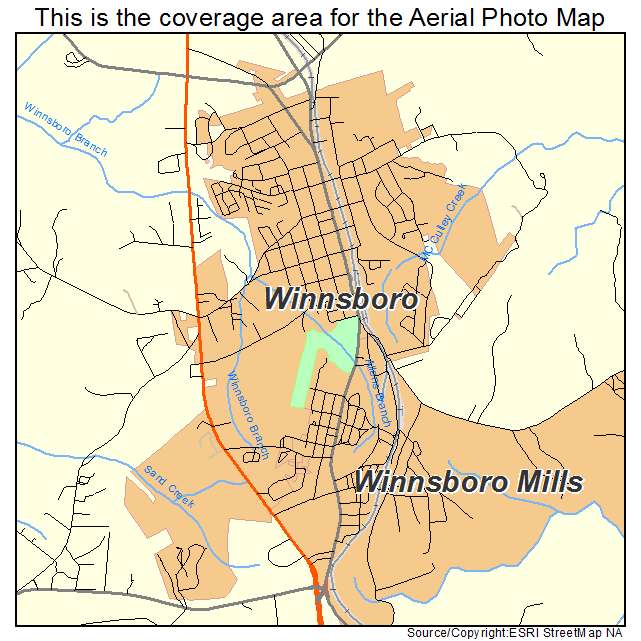 Winnsboro, SC location map 