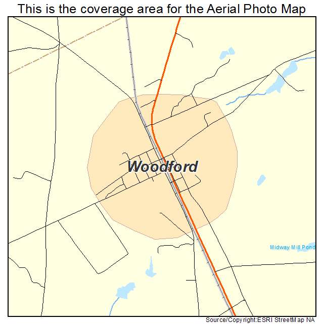 Woodford, SC location map 