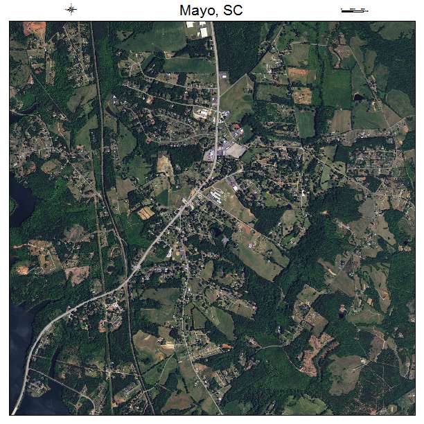 Mayo, SC air photo map