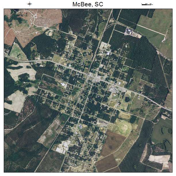 McBee, SC air photo map