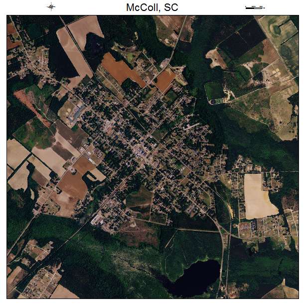 McColl, SC air photo map