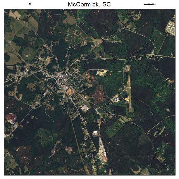 McCormick, SC air photo map