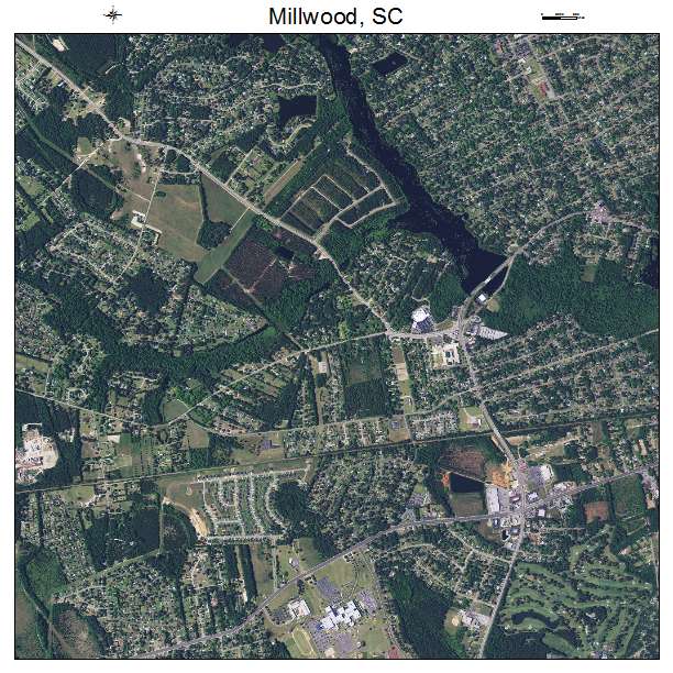 Millwood, SC air photo map
