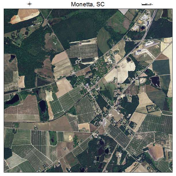 Monetta, SC air photo map