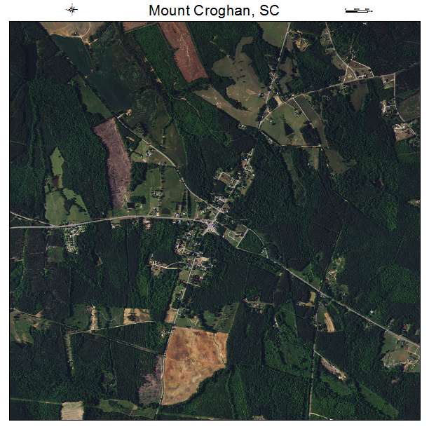 Mount Croghan, SC air photo map