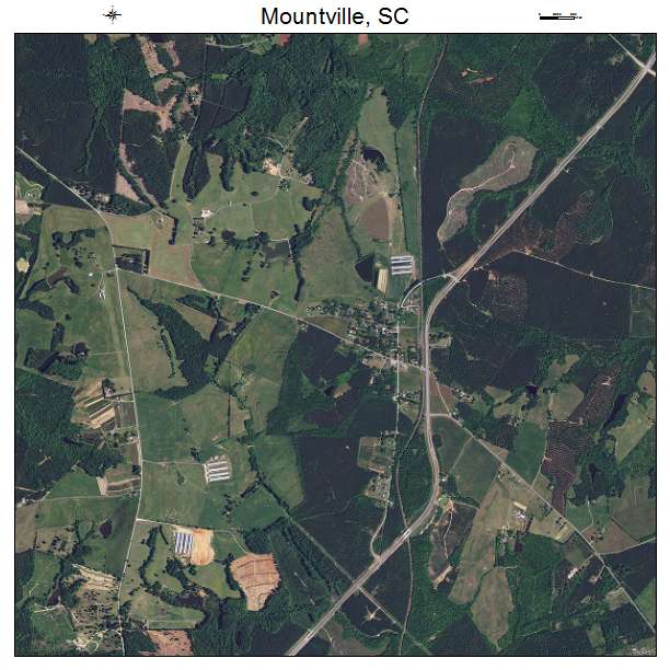 Mountville, SC air photo map