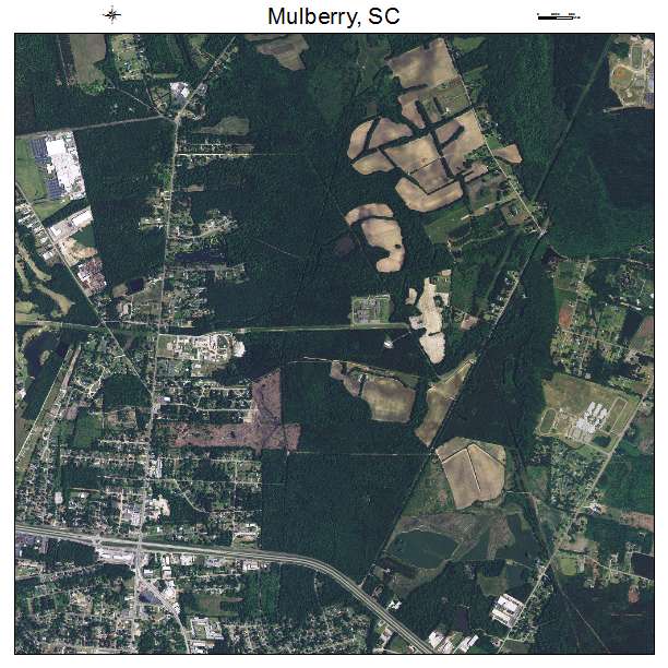 Mulberry, SC air photo map