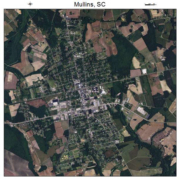 Mullins, SC air photo map