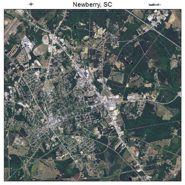 Newberry, SC air photo map