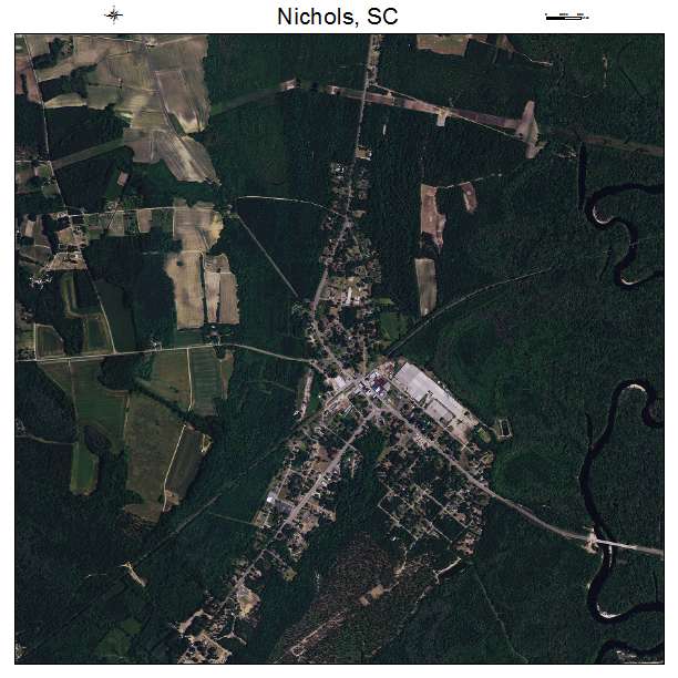 Nichols, SC air photo map