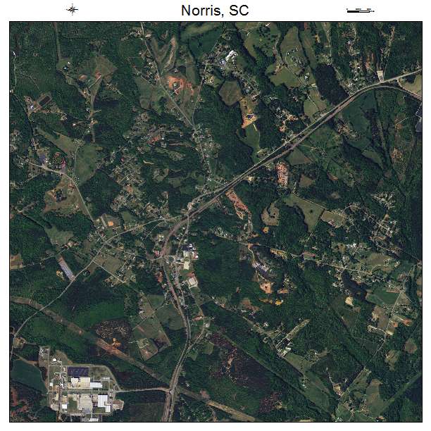Norris, SC air photo map