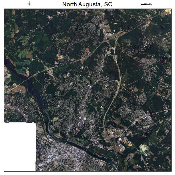 North Augusta, SC air photo map