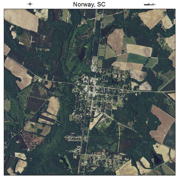 Norway, SC air photo map