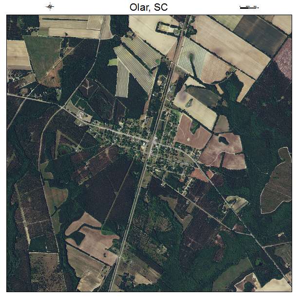 Olar, SC air photo map