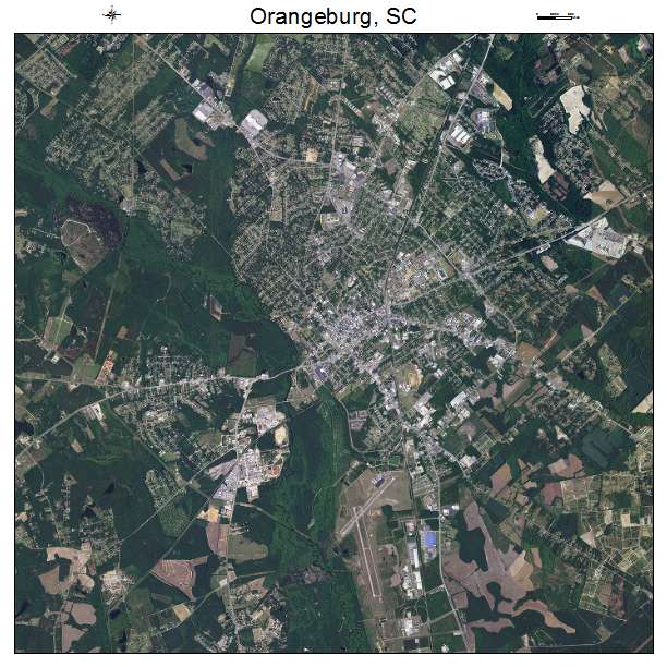 Orangeburg, SC air photo map