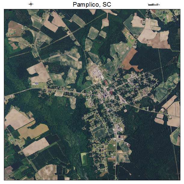Pamplico, SC air photo map