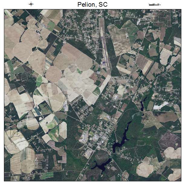 Pelion, SC air photo map