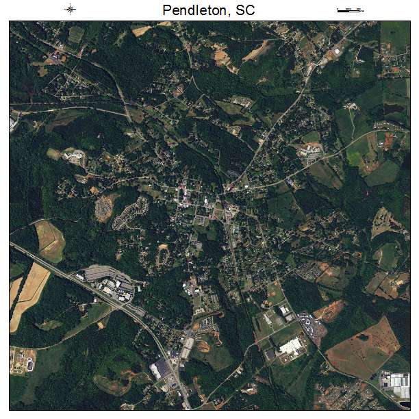 Pendleton, SC air photo map