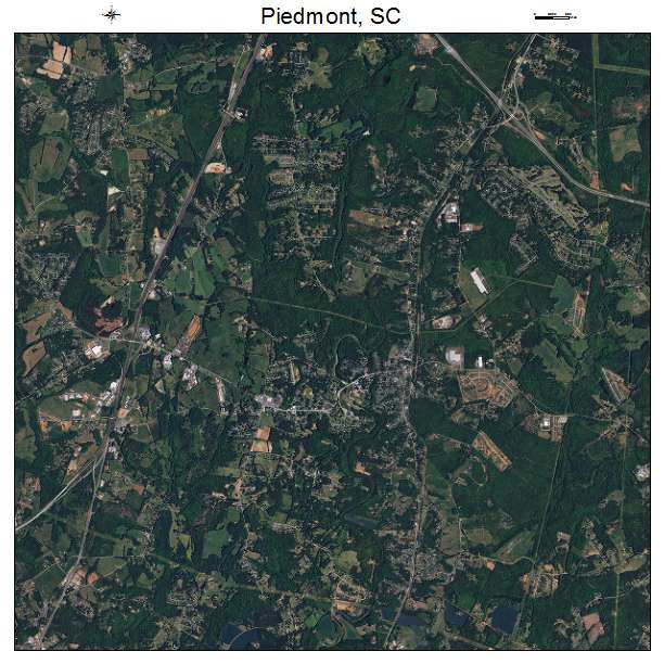 Piedmont, SC air photo map