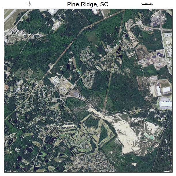 Pine Ridge, SC air photo map