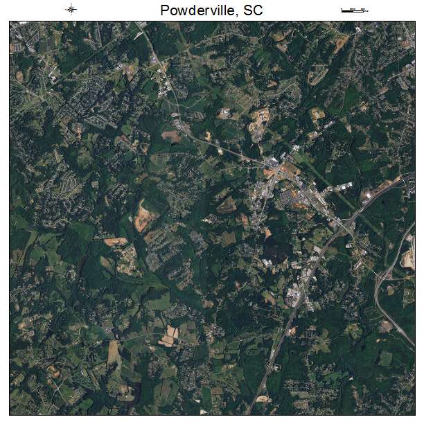 Powderville, SC air photo map