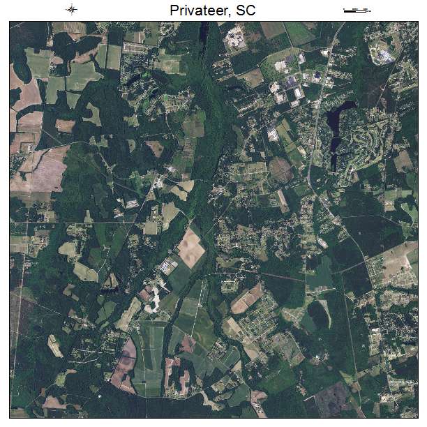 Privateer, SC air photo map