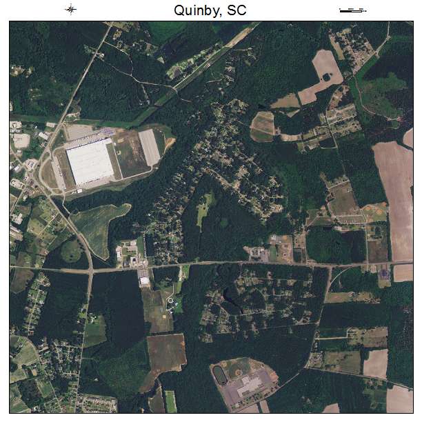 Quinby, SC air photo map