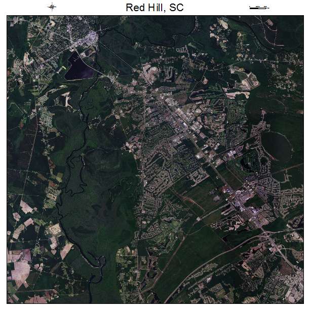 Red Hill, SC air photo map