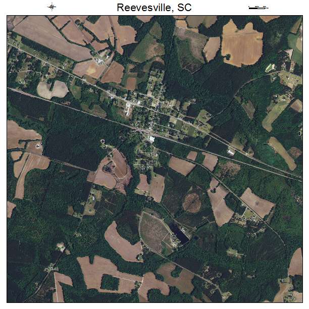 Reevesville, SC air photo map